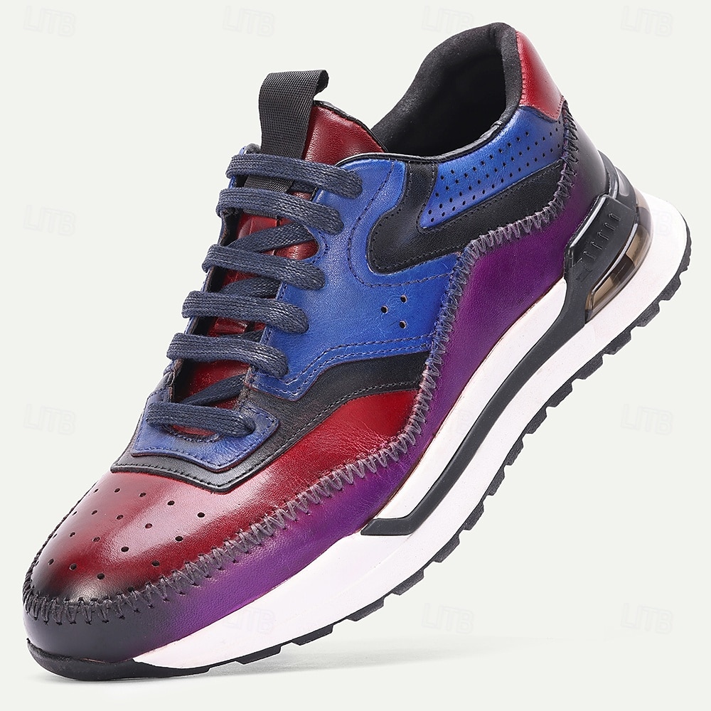 Braune Herren-Sneaker aus Leder – bequem und stilvoll, ideal für Hochzeiten, Freizeit und Veranstaltungen im Freien 2026 - $94.99 –P3