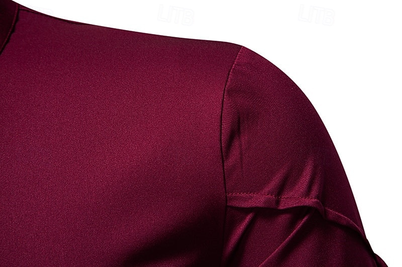 Loucos anos 20 Anos 20 Retro Vintage Blusa / Camisa Mafioso Padrinho Corte Justo Fantasia Homens Baile de Máscaras Traje de festa para noite Negócio / Cerimônia / Casamento Festa de Solteira Adulto de 2026 por $32.99 –P14