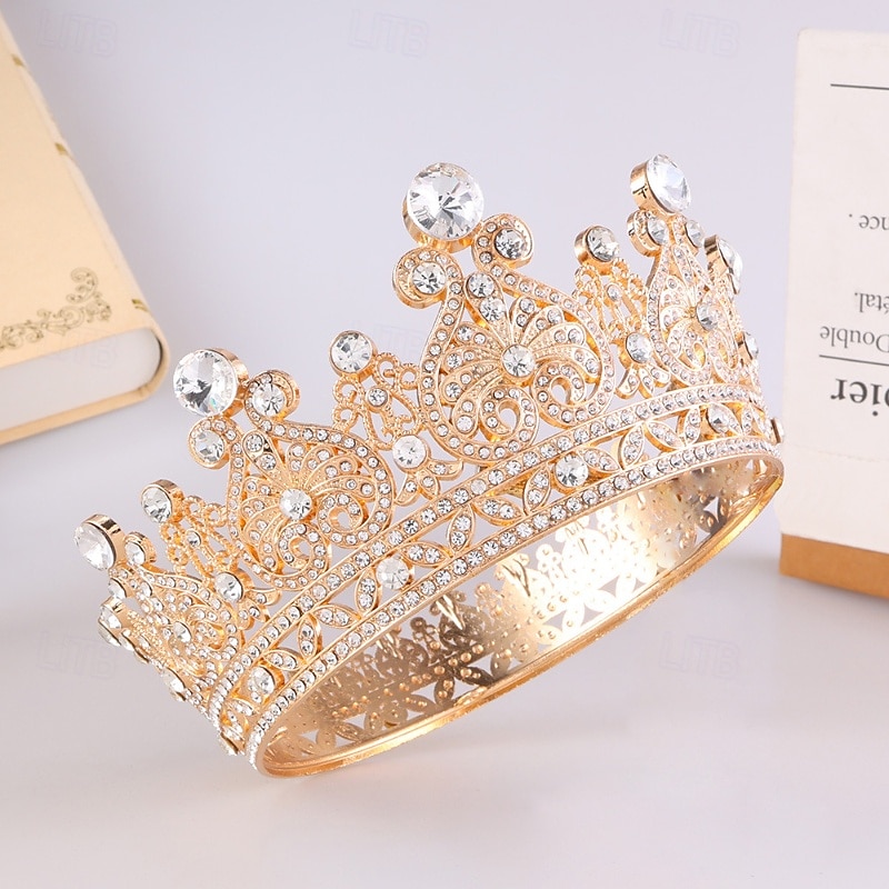 Couronnes Coiffe Alliage Mariage Anniversaire Élégant Mignon Avec Strass Casque Couvre-chef de 2026 ? $22.99 –P3