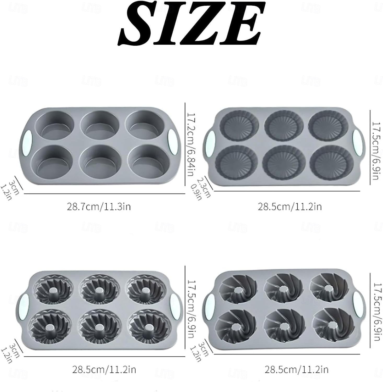 Forma na ledový věnec, vánoční forma na ledový věnec, vánoční silikonové formičky/tácky na kostky ledu ve tvaru vánočních kostek, 6dírková silikonová forma vhodná na kostky ledu, dorty, mýdlo, 2026 - $10.49 –P16