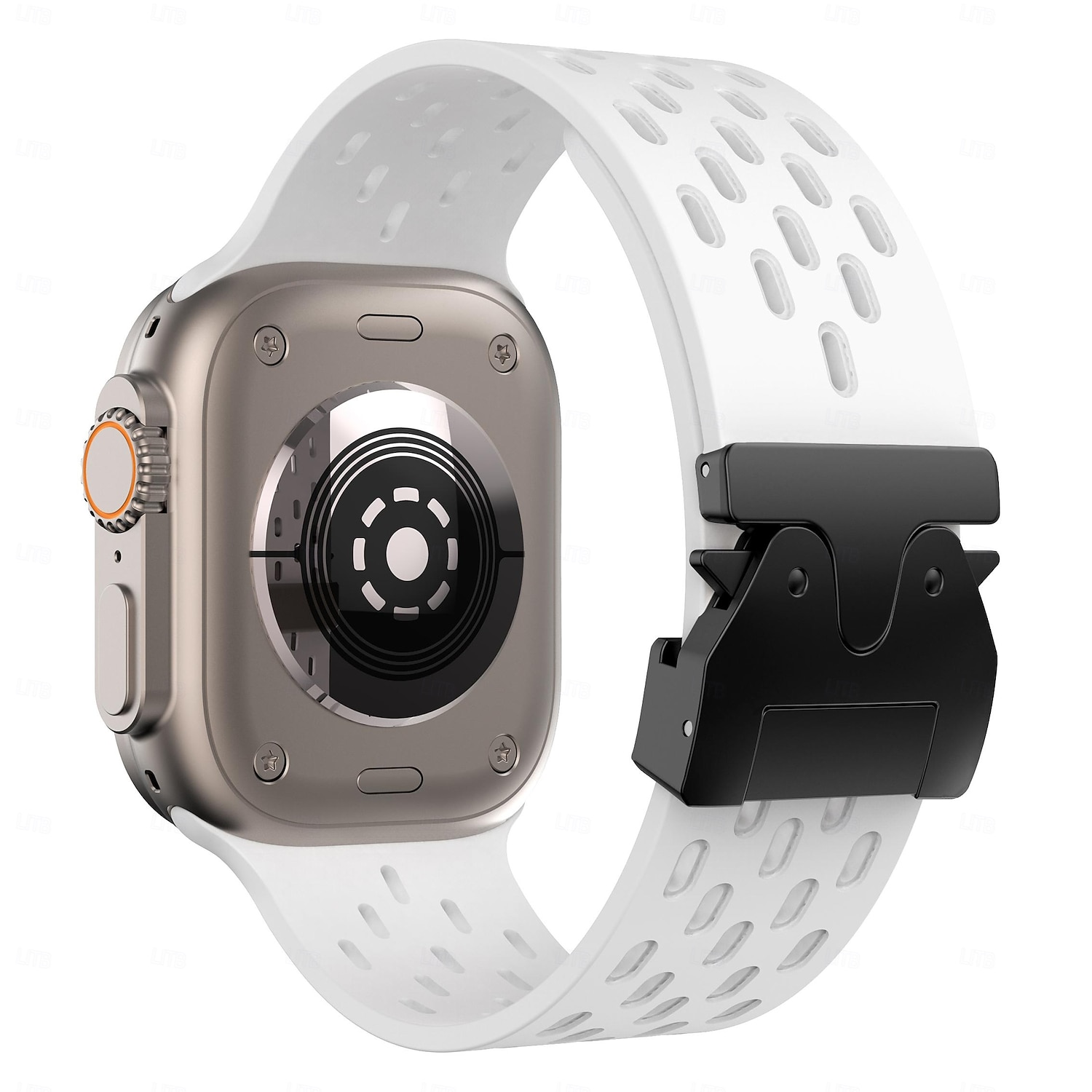 Cinturino Sportivo Anello Solo Compatibile con Cinturino dell'Apple Watch 49mm 46mm 45mm 44mm 42mm Lusso Regolabili Silicone Cinturino di ricambio per iwatch Ultra 3 2 Series 11 10 9 8 7 SE 6 5 4 3 2 del 2026 a $13.99 –P2