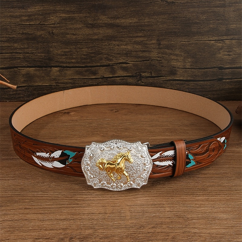 Per uomo Cintura Fibbia automatica Rilascio rapido Pelle PU Lega Vintage Durevole Regolabile Cavallo Marrone Caffè All'aperto Quotidiano Cintura Vita del 2026 a $18.99 –P4