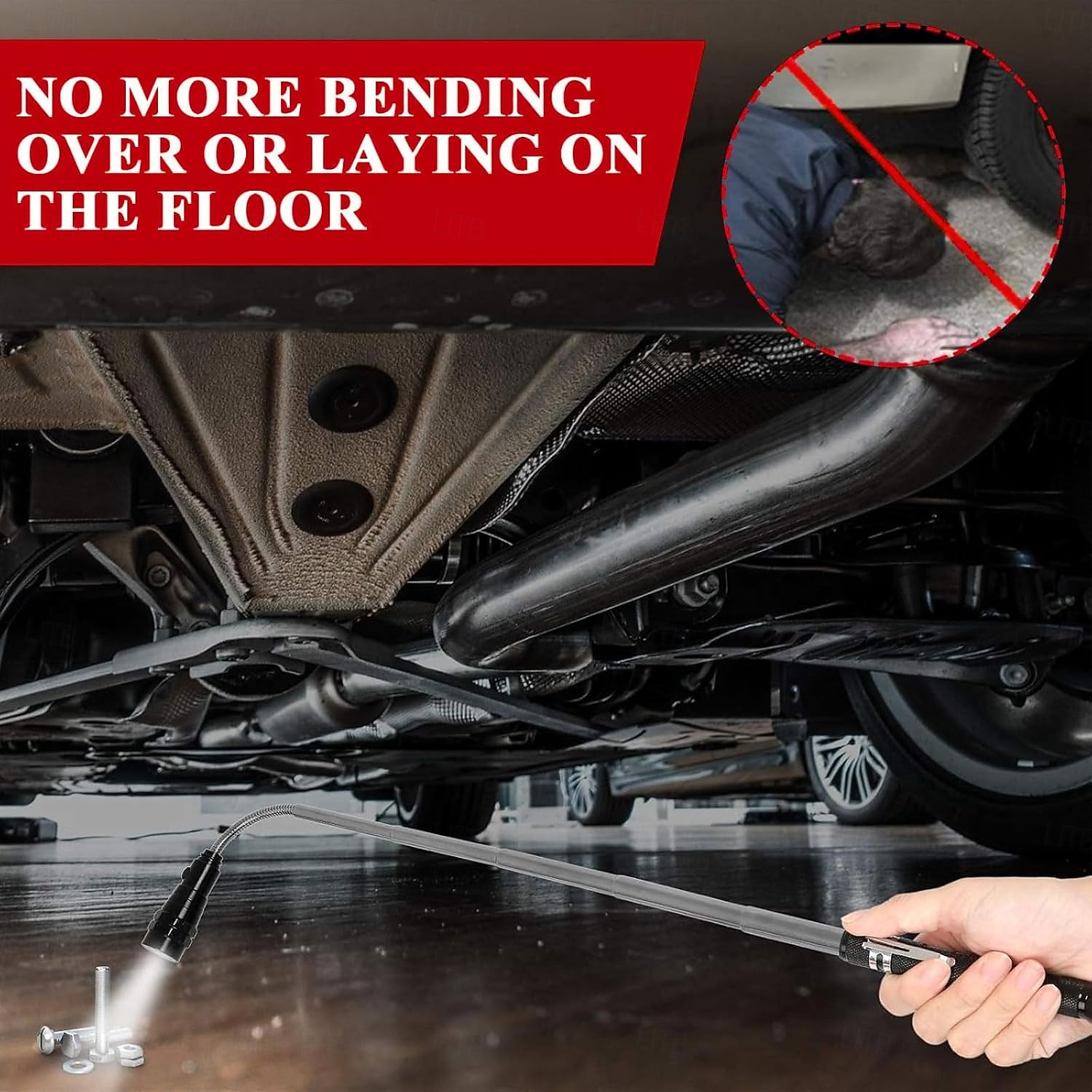 Магнитный инструмент со светодиодом, наполнители для чулок, рождественские подарки для мужчин, подарки в виде белого слона для взрослых, папы, мужа, него, телескопический магнит, крутые гаджеты для 2026 - $16.99 –P1