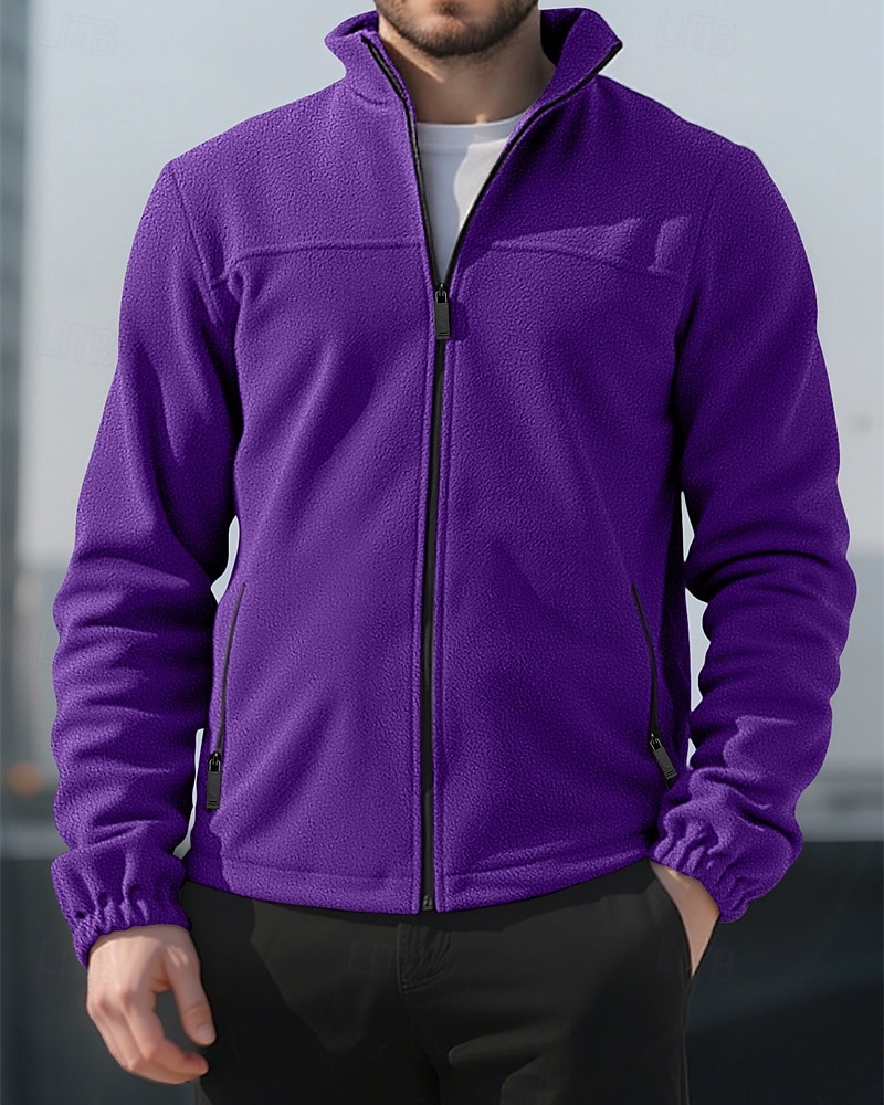 Per uomo Cappotto Invernale Giacca in Pile Giacca Casual All'aperto Quotidiano Calore Termico Tasca Cerniera completa Autunno Inverno Plaid Streetwear Sport e Outdoor Collo alla coreana Regolare del 2026 a $31.99 –P16