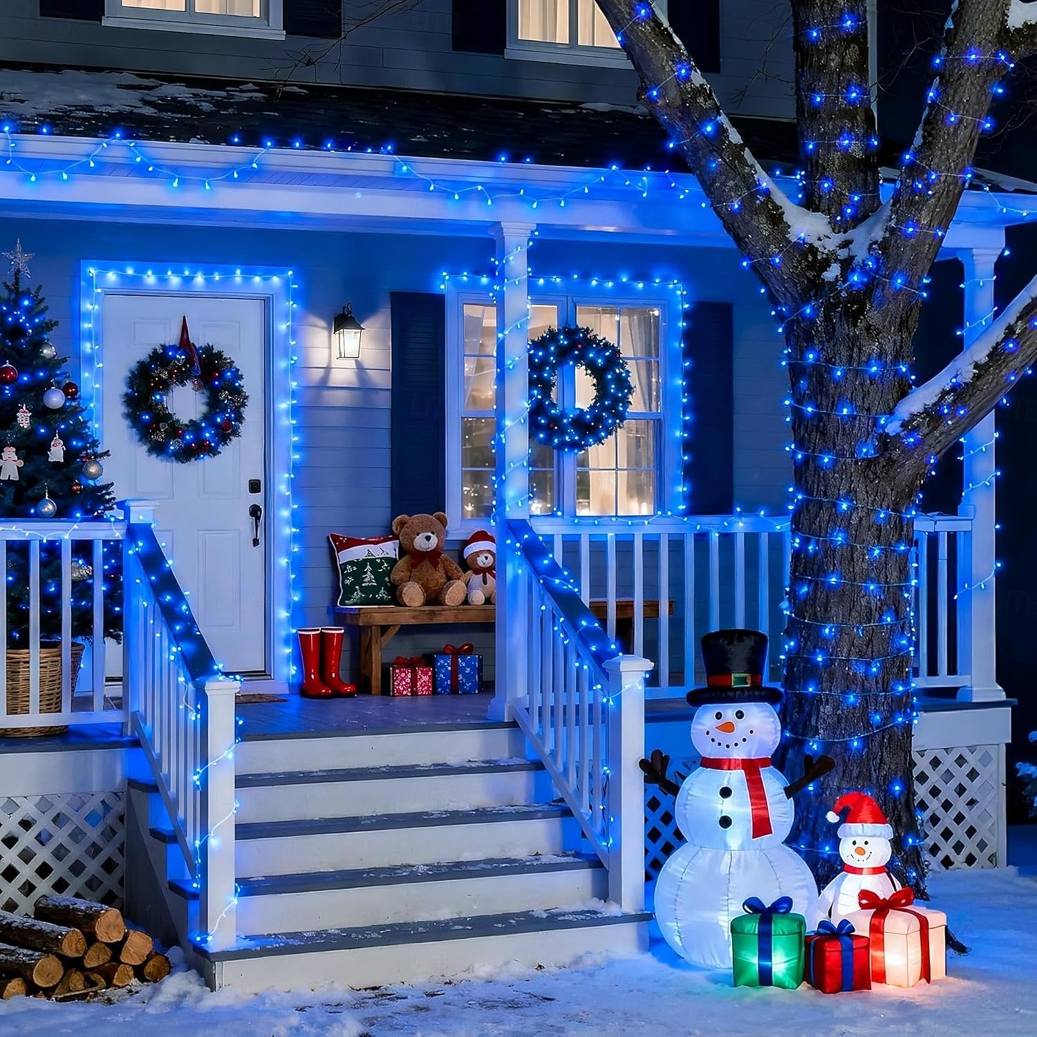 Christmas Tree Decorative String Lights Fairy String Lights 8 Function Low Voltage Safety Plug in Holiday Wedding Party Atmosphere Decorative Lights Props 10/20/30/50/100 meters 2025 - $14.49 –P8