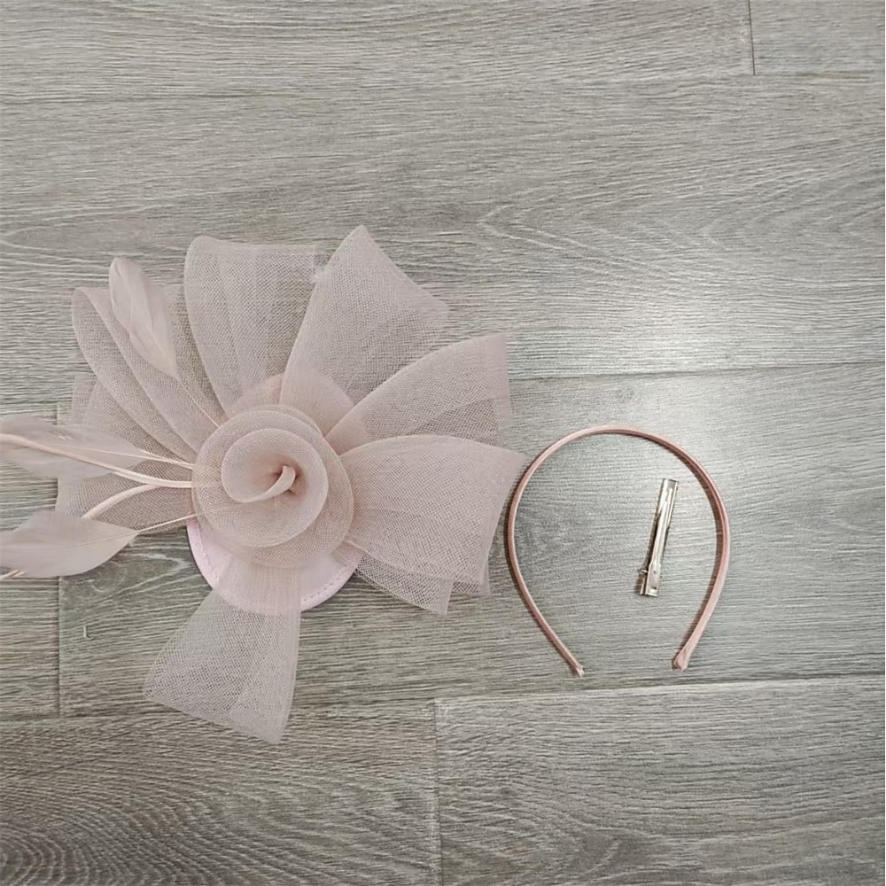 Аксессуары для волос Тюль  Перья Федора Свадьба Чаепитие Скачки коктейль Элегантный стиль Винтаж Простой С Пух Тюль Заставка Головной убор 2026 - $16.49 –P2