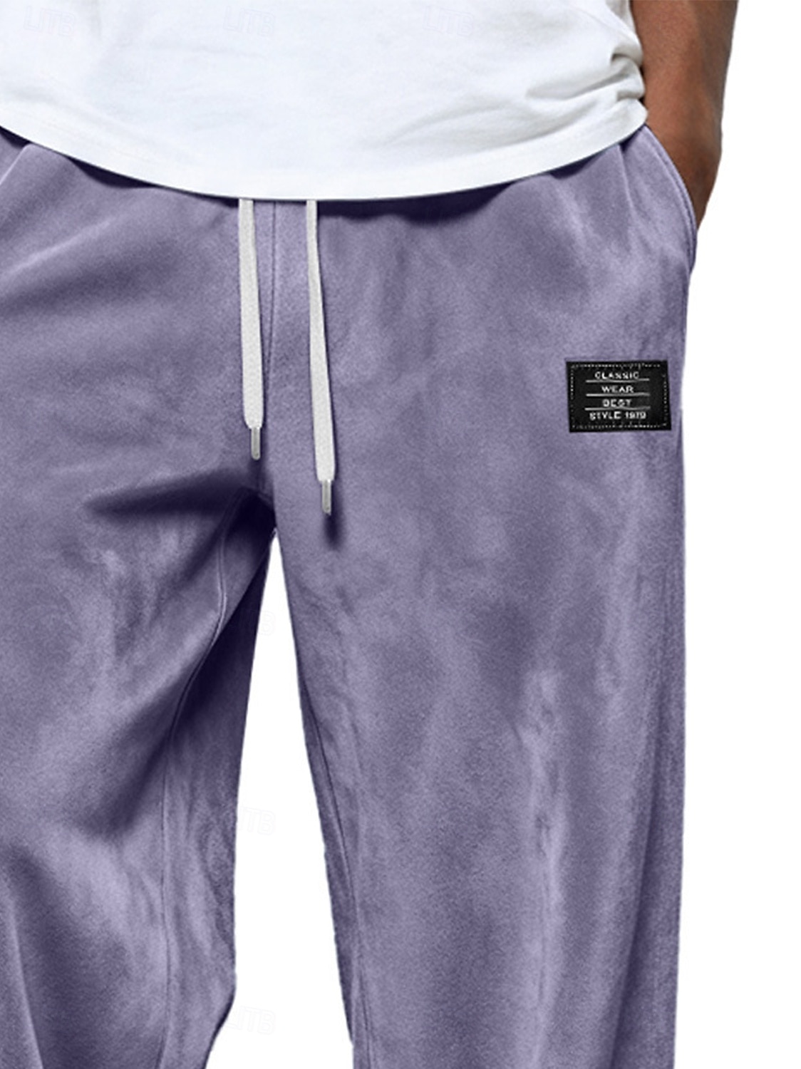 Homens Calças Esportivas Calça de moletom com pernas largas Calças Calças de moletom abertas Com Cordão Cintura elástica Tecido Respirável Comprimento do joelho Esportes Casual Diário Roupa de rua de 2026 por $21.99 –P12