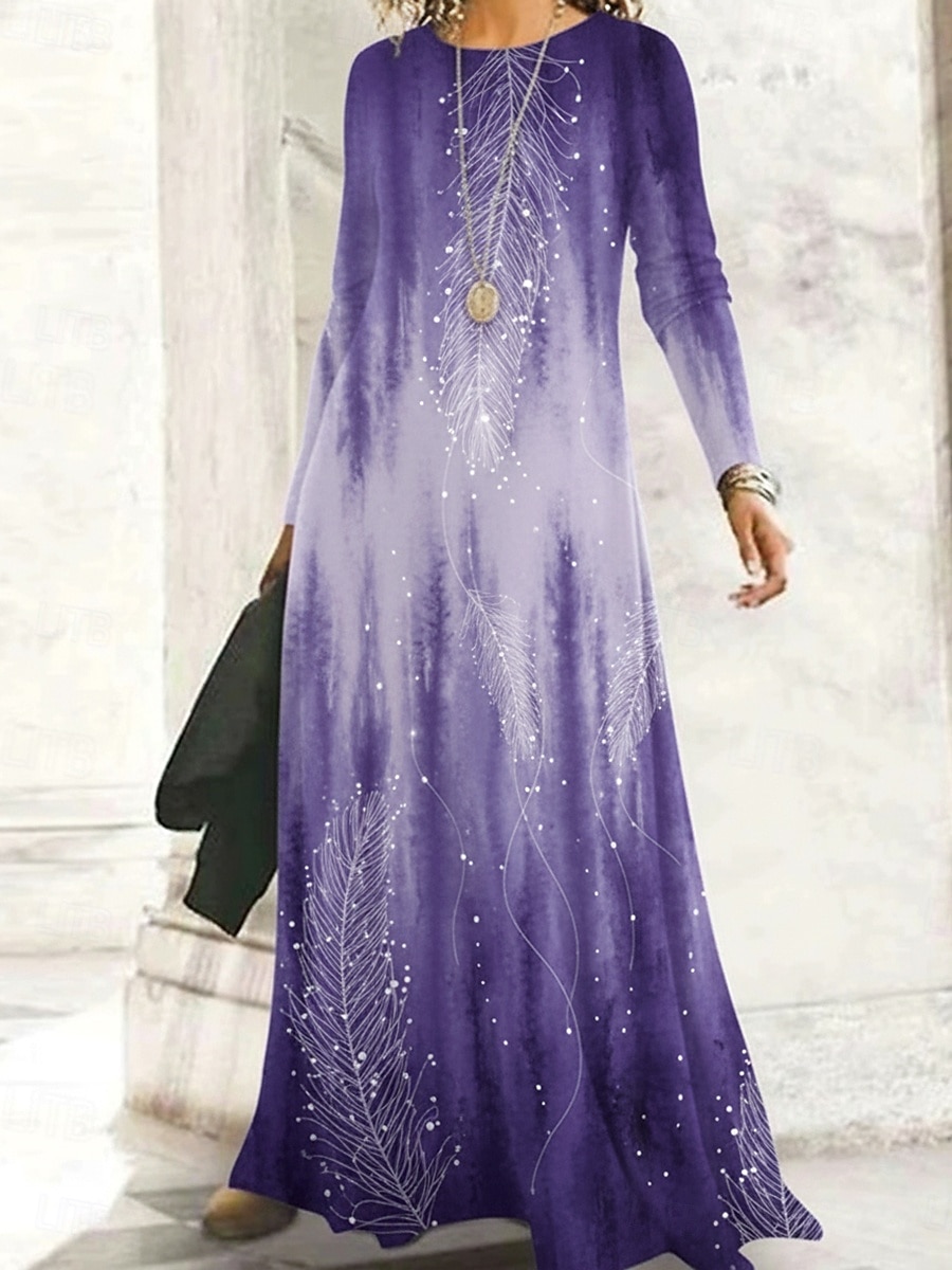dark purple swing dress LEVEN SIXTEEN Deep Purple Swing Dress