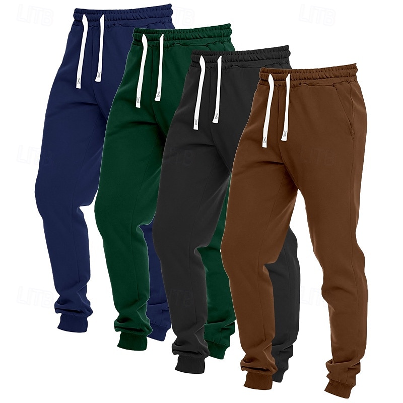 Ανδρικά Αθλητικές Φόρμες Παντελόνι Fleece Τζόγκκερ Παντελόνια Casual παντελόνι Κορδόνι Τσέπη Ελαστική μέση Σκέτο Άνεση Πλήρες μήκος ΕΞΩΤΕΡΙΚΟΥ ΧΩΡΟΥ Καθημερινά Απλός Κλασσικό στυλ 1 2 Μικροελαστικό 2026 - $42.99 –P9