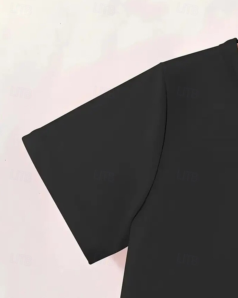 Algodón Niños Chico Negro Graphic Jerga divertida 67 Camiseta Blusa Cuello Barco Manga Corta Exterior Uso Diario Moda Ropa de calle Design Estampado Verano 2026 - $14.99 –P6