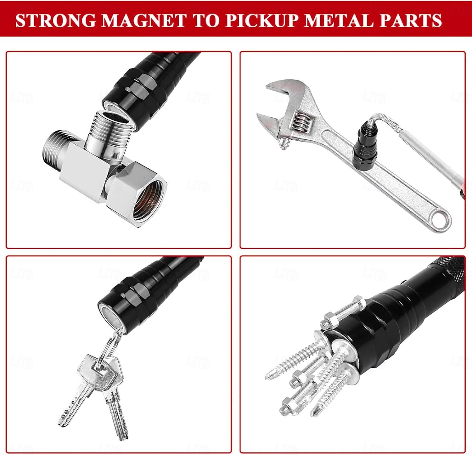 Магнитный инструмент со светодиодом, наполнители для чулок, рождественские подарки для мужчин, подарки в виде белого слона для взрослых, папы, мужа, него, телескопический магнит, крутые гаджеты для 2026 - $16.99 –P3