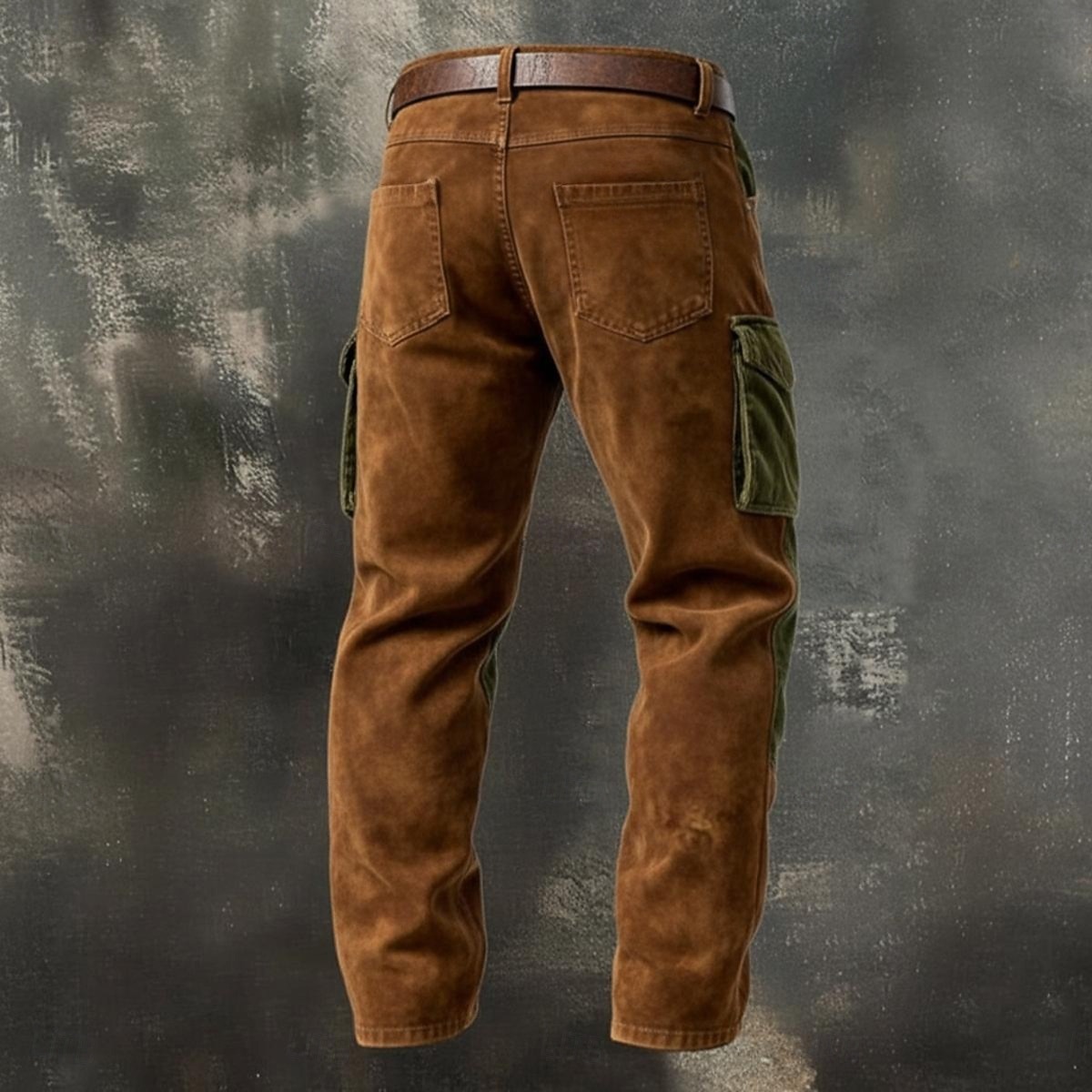 Homens Calças Cargo Calças Calças de Veludo Calças de camurça sintética Calça casual Bolsos Cintura elástica Bolso multi Tecido Conforto Macio Comprimento total Ao ar livre Casual Diário Férias Moda de 2026 por $29.99 –P4