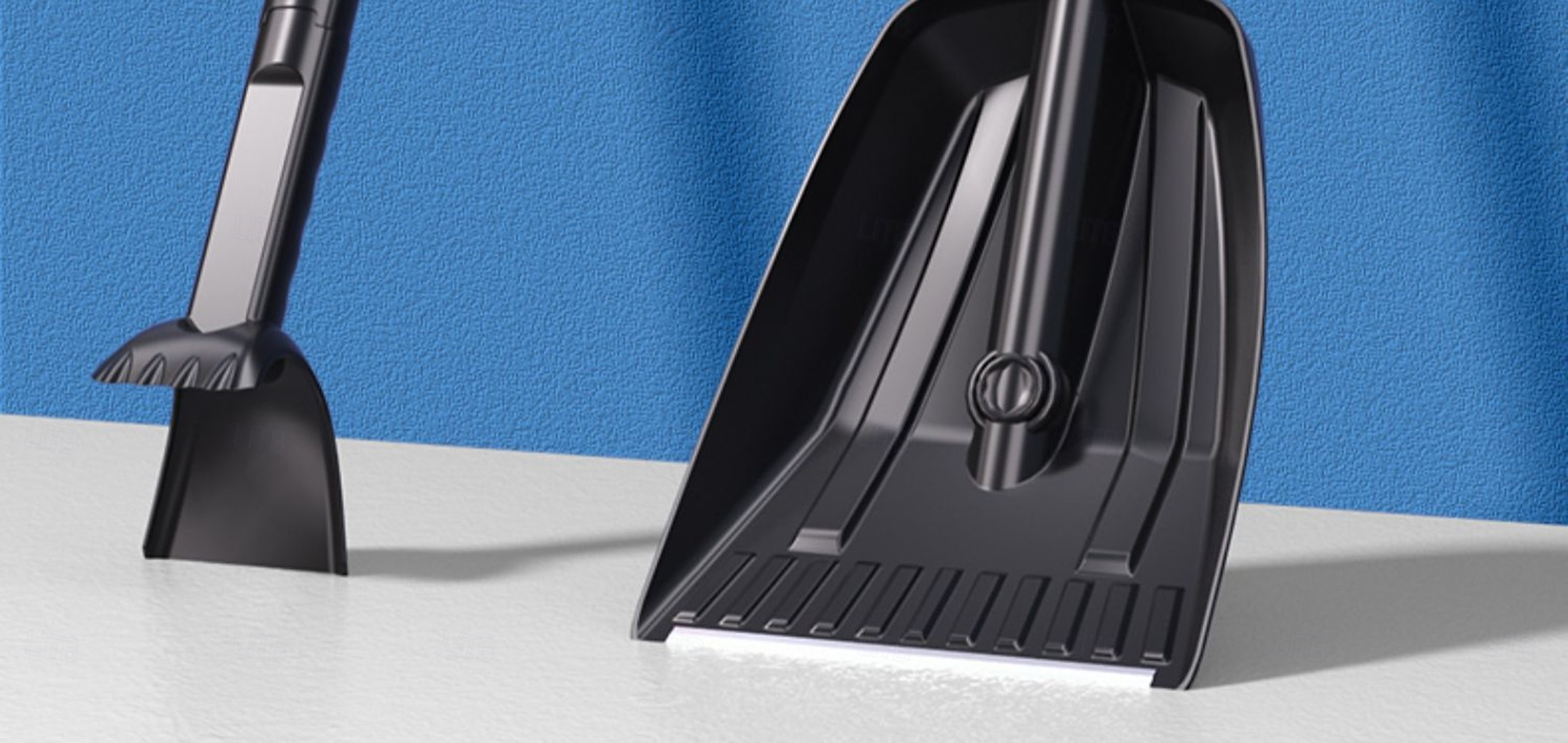 Conjunto amarelo 5 em 1 de pá de neve com pá retrátil para carro, vassoura giratória, tira de silicone, cabo de espuma, pá de gelo e kit de emergência para neve em veículos. Ferramentas para limpeza de 2026 por $45.99 –P1