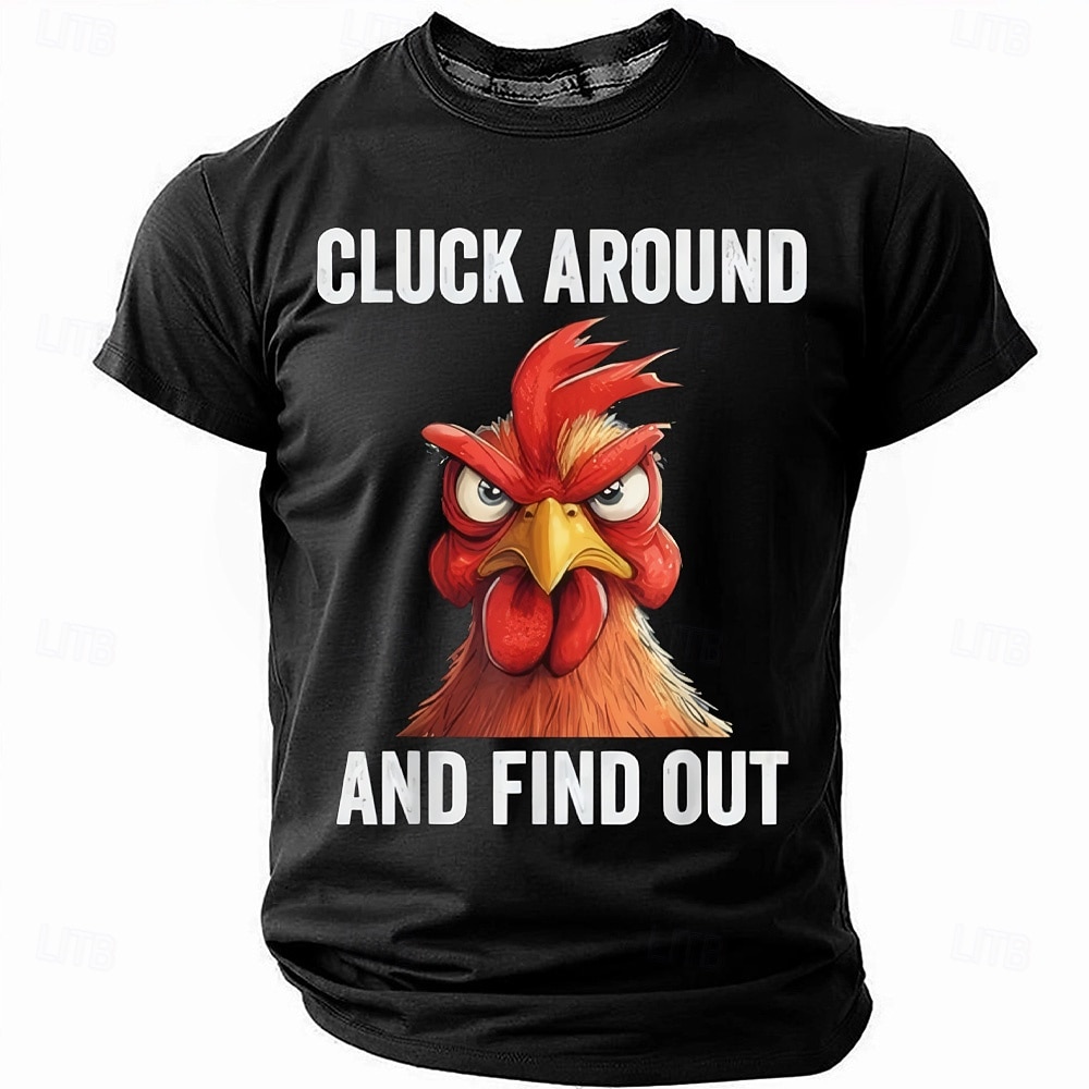 Hombre Gallo Argot divertido Meme del caos Camiseta Manga Corta Camiseta Impresión 3D Cuello Barco Camisa Moda Diario Diario Calle Azul Piscina Negro Rojo Verano Primavera Ropa S M L XL XXL XXXL 2026 - $21.99 –P4
