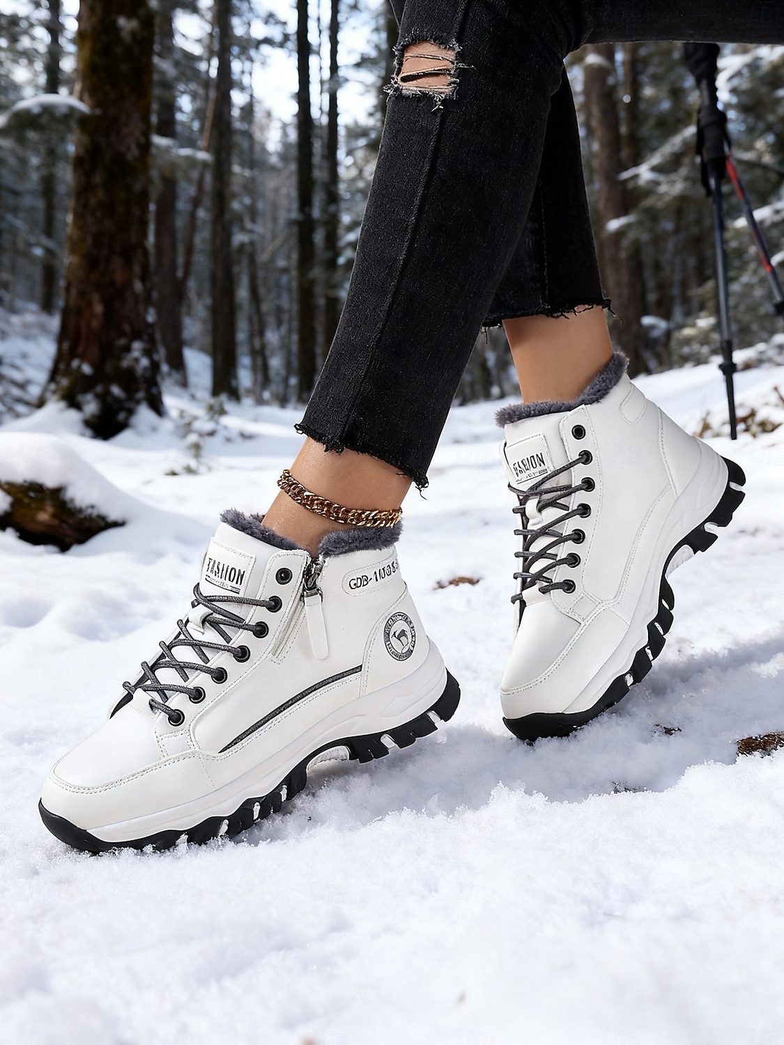 Women's Warm Fleece Lined Winter Sneakers – Waterproof Anti-Slip Outdoor Hiking Shoes for Cold Weather, Casual Daily Walking Shoes 2026 - $59.99 –P7