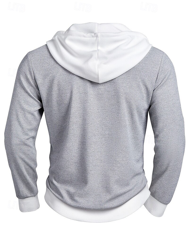 Voor heren Trui met capuchon Stoppen Grijs Capuchon Kleurenblok Zak Kleurenblok Sport & Outdoor Casual Dagelijks 3D-afdrukken Streetwear Sportkleding Casual Herfst Winter Kleding Hoodies Sweatshirts 2026 - $31.99 –P3
