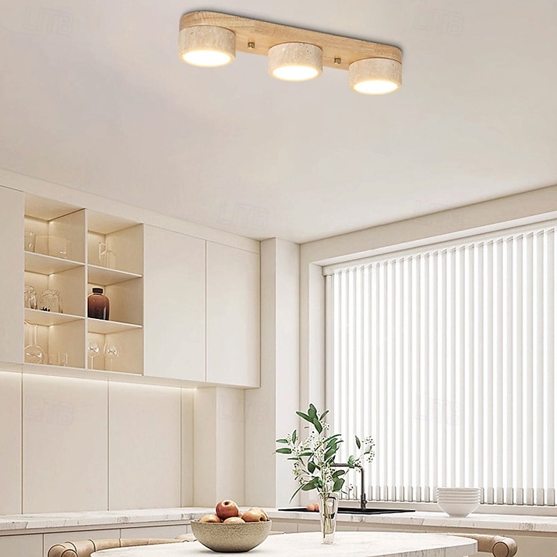 Светильник для туалетного столика из натурального камня - бра из травертина, 1/2/3/4 лампы, вращающееся на 180° светодиодное освещение над зеркалом для ванной комнаты 2026 - $54.99 –P2