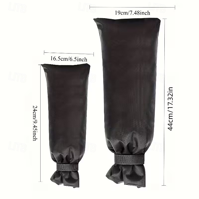 2 db strapabíró téli csaptelep-takaró, 1 nagy és 1 kicsi, kültéri csaptelepekhez és tűzcsapokhoz alkalmas - EU csőkompatibilis fagyálló zárral, tartós szövet zokni kialakítás / európai kültéri 2026 - $15.49 –P5