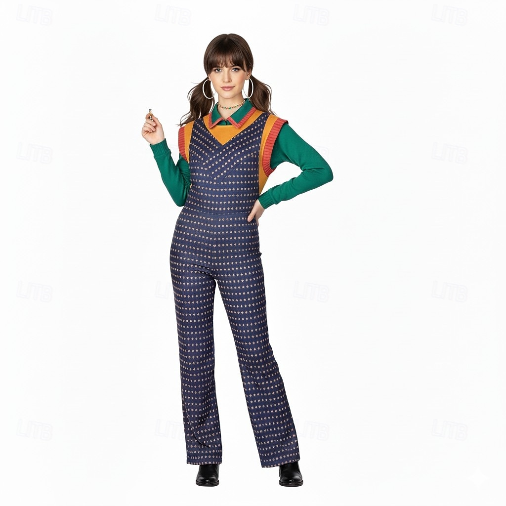 Sci-Fi tv-show 80s geïnspireerd meisje Fancy kostuum Jumpsuit Onesie-kostuum Carnavalskostuum Cosplay for Dames Volwassenen Kerstmis Carnaval Boekenweek Feest Prestatie 2026 - $70.99 –P4