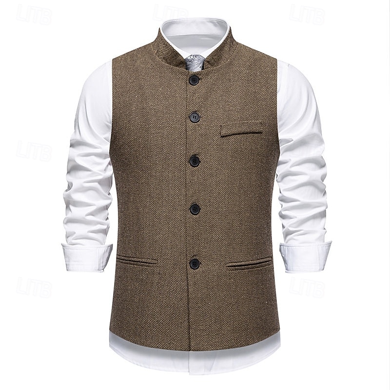 Retrò Vintage Anni Ruggenti Anni 1920 Gilet Il grande Gatsby Gangster Costume Per uomo Halloween Carnevale Mascherata Festa & Sera Adulti Gilet del 2026 a $32.99 –P7