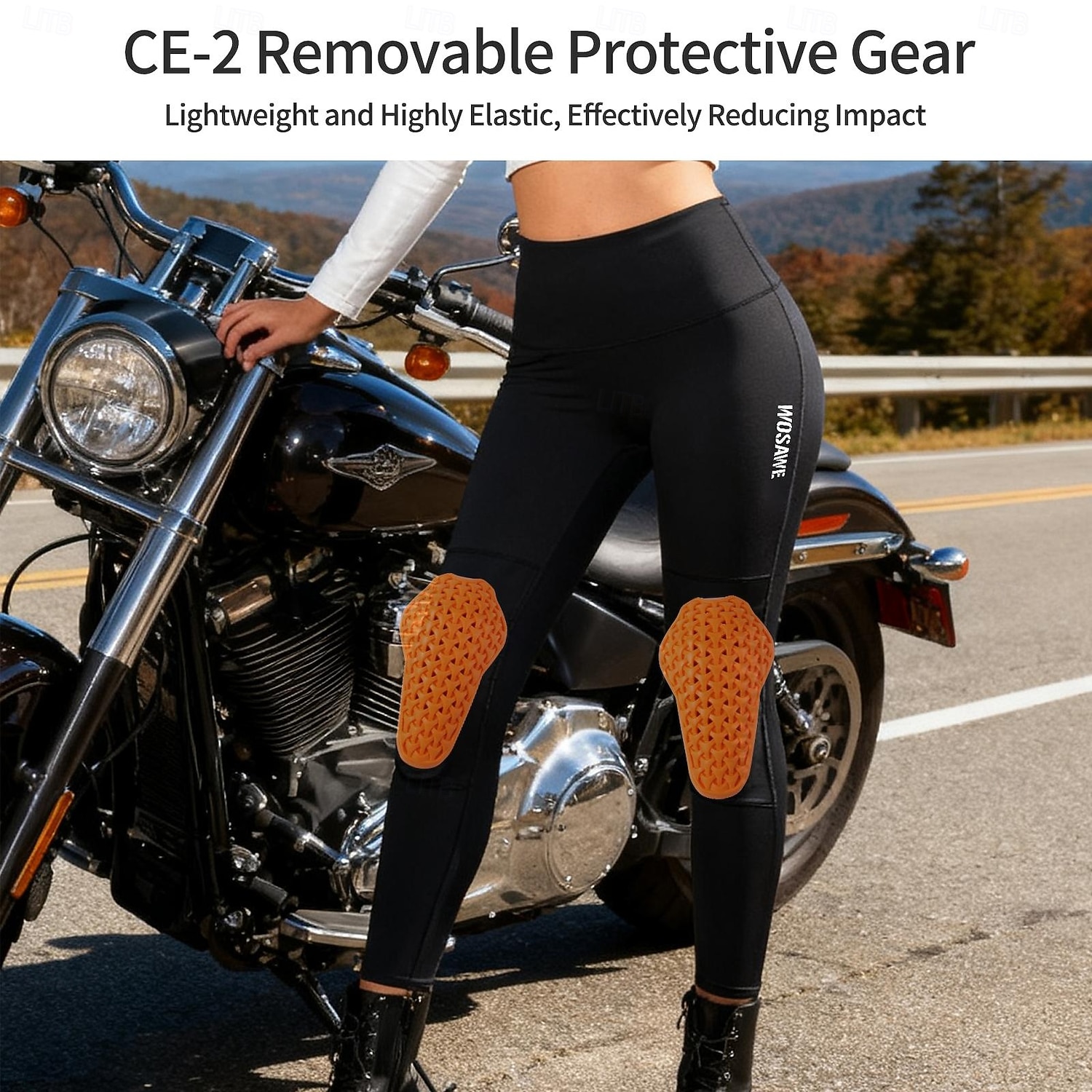 2026年 女性用 サイクリングタイツ サイクリングパンツ ダウンヒルジャージー 長袖 マウンテンサイクリング ロードバイク 冬 秋 ブラック / オレンジ 純色 バイク 保温 反射性トリム 伸縮性 ウィンタースポーツ 快適 スポーツ 衣類  コレクション – $73.99 –P17