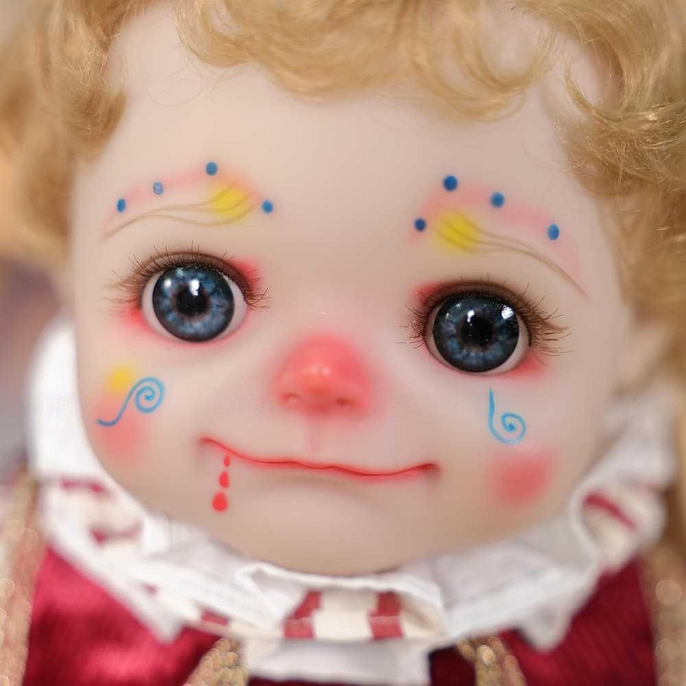 Poupées Filles Clown Reborn de 18 Pouces avec Cheveux Bouclés Chapeau à Carreaux Costume de Clown et Mini Tambour Poupées pour Filles de 5 Ans Cadeau de Noël pour Parents et Collectionneurs de 2025 ? $147.99 –P5