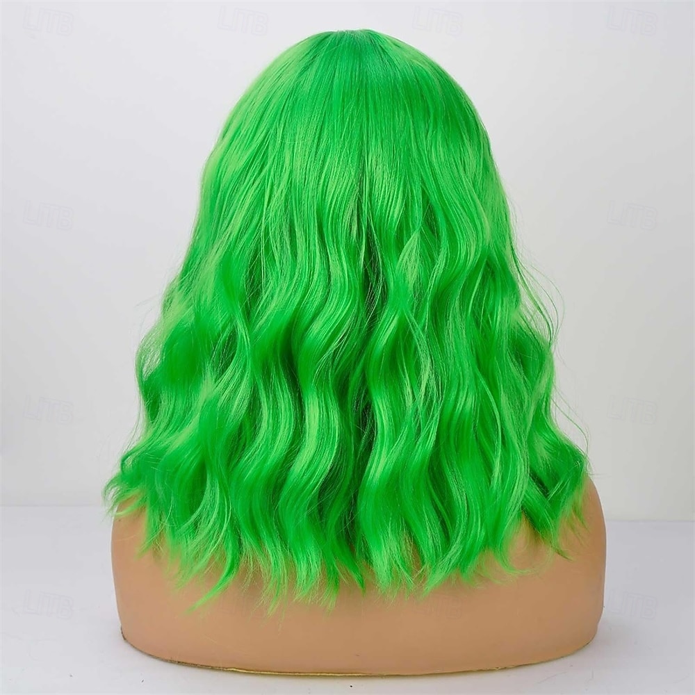Parrucca di Carnevale 2026 Rosa Blu Viola Riccio Ciocca Corto Parrucca sintetica da festival Martedì grasso Parata Capelli per costumi da cosplay per Da donna del 2026 a $21.99 –P4