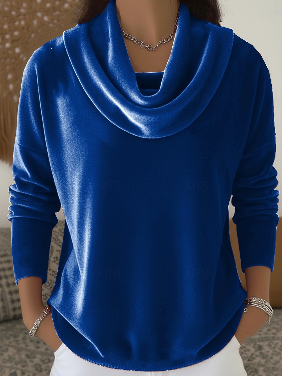 Νέος Χρόνος Γυναικεία Βελούδο Κομψό Με σούρα στο λαιμό Βραδινό Πάρτυ Επισκέπτης γάμου Αργίες Θαλασσί Κρασί Πράσινο Σμαραγδί Βυσσινί Χρυσό Φθινόπωρο Χειμώνας 2026 - $32.99 –P3