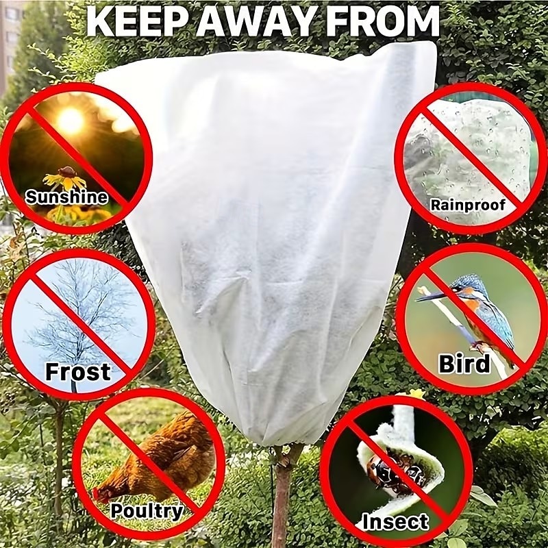 2 buc huse pentru plante, protecție împotriva înghețului, pungi reutilizabile pentru plante în aer liber, cu șnur, pentru arbuști și copaci de exterior 2026 - $17.49 –P8