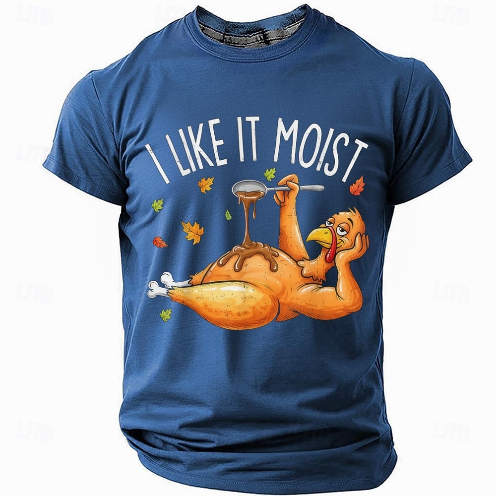 ημέρα των ευχαριστιών Ανδρικά Τουρκία Αστεία αργκό Μπλουζάκι Κοντομάνικο Κοντομάνικη μπλούζα 3D εκτύπωση Στρογγυλή Ψηλή Λαιμόκοψη Πουκάμισο Μοντέρνα Καθημερινά Καθημερινά Δρόμος 2026 - $22.99 –P1