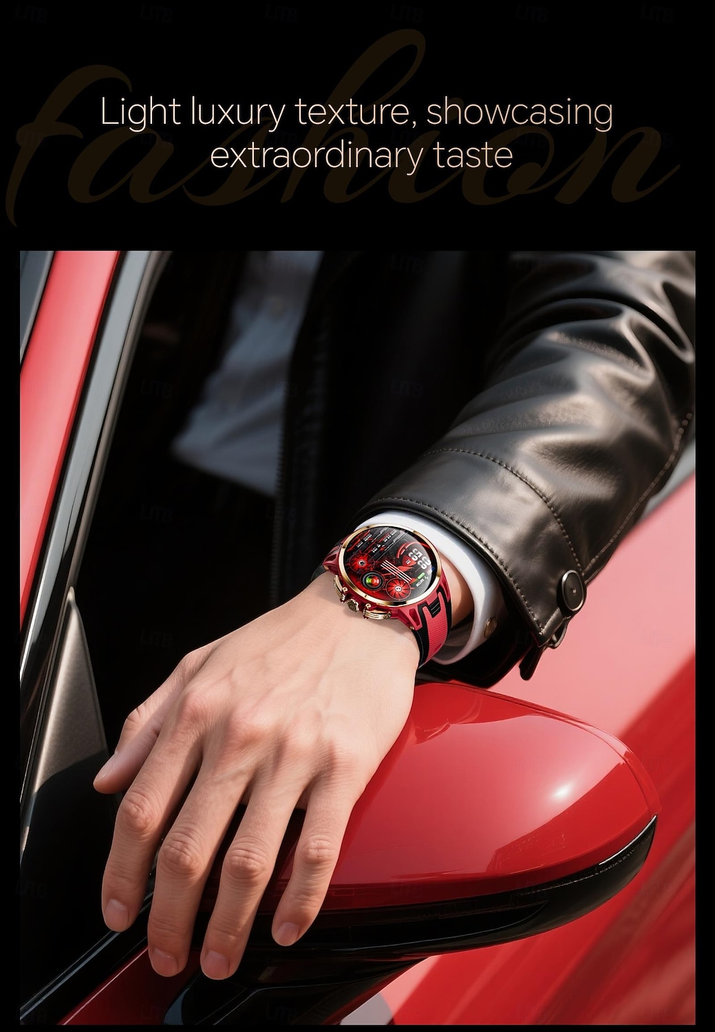 Relógio inteligente Lokmat Appllp 4 Pro de 1,75 polegadas com 4G LTE, pedômetro, lembrete de chamadas, monitor de sono, compatível com Android e iOS, unissex, GPS, IPX-1, caixa de 50 mm. de 2026 por $213.09 –P1