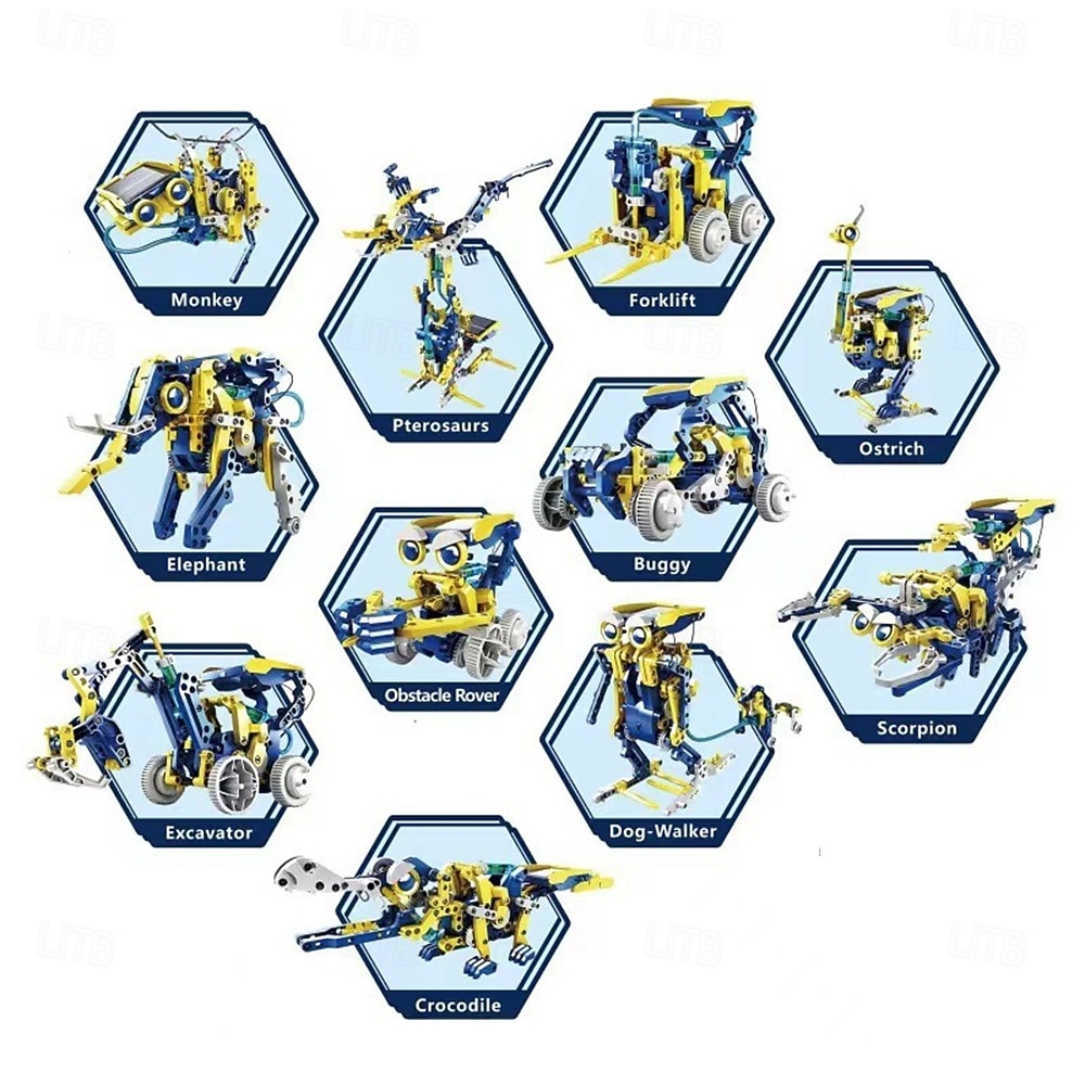 11 في 1 لعبة روبوت تعمل بالطاقة الشمسية تكنولوجيا العلوم والتعليم إنتاج اختراع صغير يدوي الصنع مجموعة تجربة علمية مناسبة للألعاب التعليمية الجذعية للأولاد الذين تتراوح أعمارهم بين 6-12 عامًا نماذج 2026 - $37.99 –P7