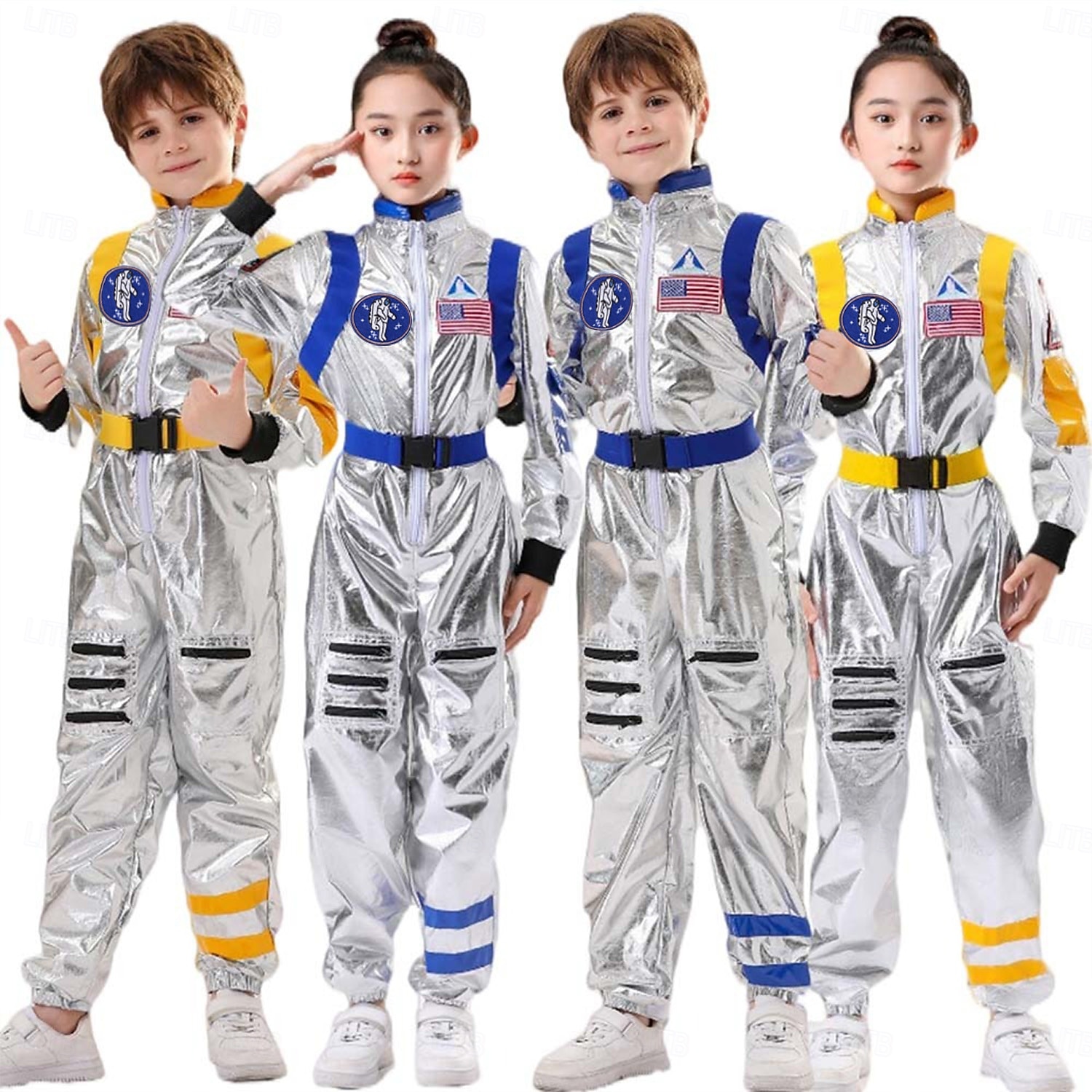 Settimana del libro 2026 Costume di Carnevale 2026 Costumi di carriera Tutine Astronauta Bambini Ragazzi Ragazze Carnevale Festa / Sera Vestirsi del 2026 a $43.99 –P1