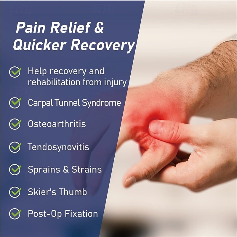 регулируемый ортез для запястья с натяжным шнурком - стабильная поддержка&amp;компрессия для облегчения боли в запястье, восстановления после травм, синдрома запястного канала и растяжений 2026 - $21.99 –P4