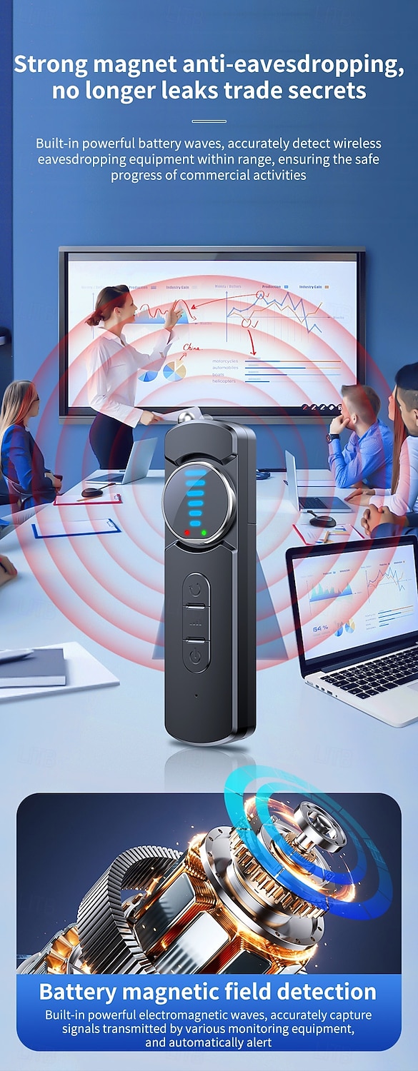 Hidden Camera and Bug Detector Pinhole Camera Detector - Ideal for Travel Vehicles Hotels and Home Security 2026 - $27.99 –P8