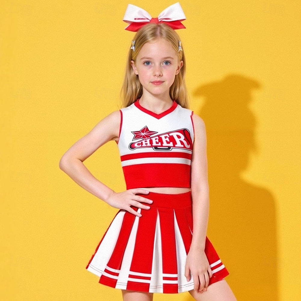 2026年 ファンシーコスチューム ユニフォーム チアリーダー 子供用 女の子 ハロウィーン カーニバル パーティー 性能 ドレスアップ  コレクション – $38.99 –P3
