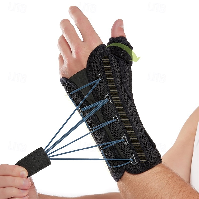 регулируемый ортез для запястья с натяжным шнурком - стабильная поддержка&amp;компрессия для облегчения боли в запястье, восстановления после травм, синдрома запястного канала и растяжений 2026 - $21.99 –P1