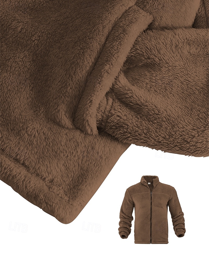Per uomo Giacca Invernale Cappotto Teddy Giacca Casual Vacanza Quotidiano Caldo Tasca Autunno Inverno Semplice Moda Classico Collo alla coreana Regolare Nero Blu marino Marrone Cachi Grigio scuro del 2026 a $30.99 –P3