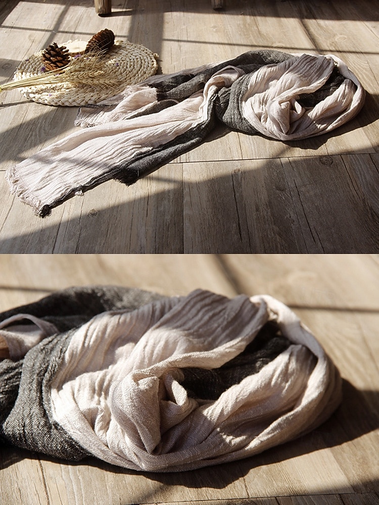 miesten puuvillainen pellavahuivi – pehmeää ja kevyttä materiaalia, saatavilla useissa väreissä – ihanteellinen arkeen ja ulkoiluun 2026 - $14.99 –P7