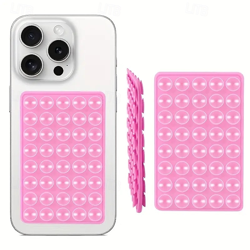 Supporto per telefono biadesivo rivestito in silicone, forte adesione, per selfie a mani libere &Supporto video compatibile con accessori per iPhone Supporto per telefono minimalista ultrasottile con del 2026 a $9.99 –P5