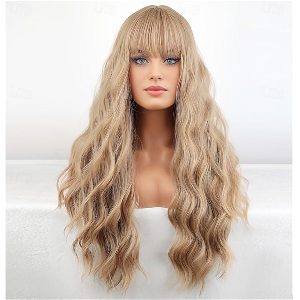 Carnival Wig 2026 Blonde Pink Blue Curly Long Synthetic Festival Wig Mardi Gras Parade Cosplay Costume Hair for Women 2026 - $21.99 –P8