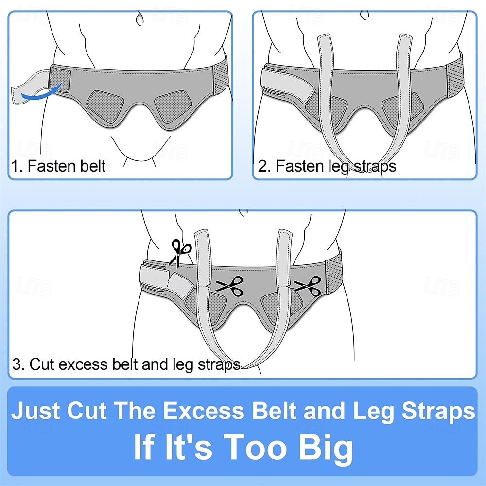 Comfortable Hernia Belt Truss for Men & Women - Custom Fit Double/Single Inguinal/Sports Hernia Support Groin for Left RightUpgraded Hernia Braces/Adjustable Straps for Pre&Post Surgery Pain Relief 2026 - $19.99 –P4