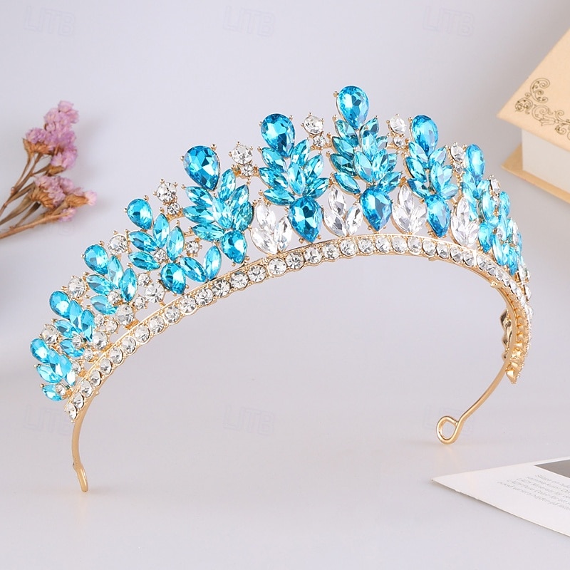 Tiaras de la corona Vestimenta de Cabeza Legierung Boda Cumpleaños Elegante Estilo lindo Con Cristal Celada Sombreros 2026 - €22.99 –P6
