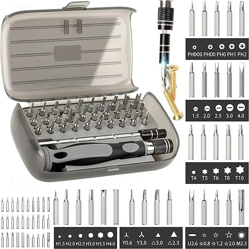 Jeu de tournevis magnétique 32 en 1 avec étui, comprend un kit d'outils de réparation de précision 30 bits, un outil de tournevis torx pour bijoutiers, montres, téléphones, ordinateurs portables, de 2025 ? $8.99 –P1