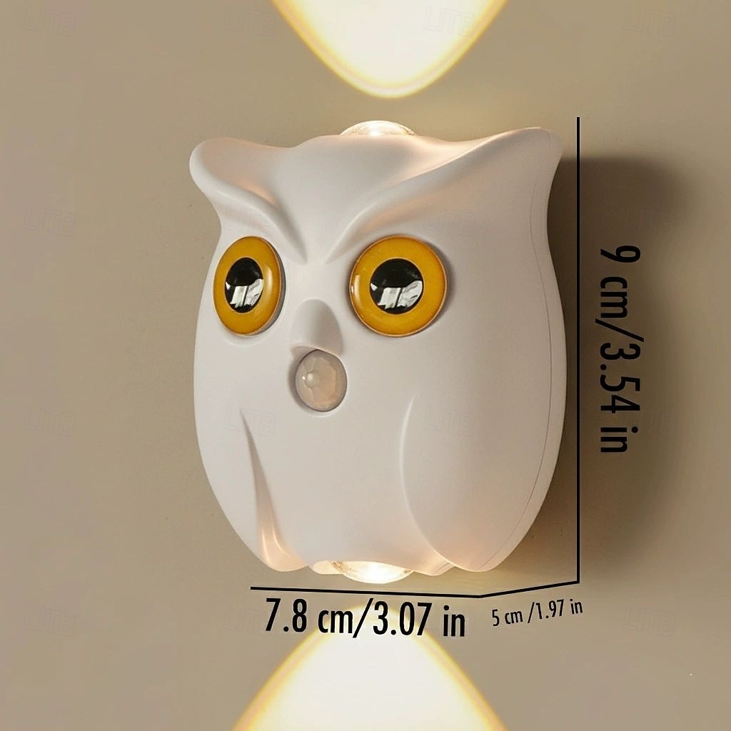 Lumină de Noapte cu Senzor de Corp Lampă de Perete Creativă cu Bufniță Reîncărcabilă USB Fără Necesitatea Cablării Dimming Iluminat pentru Acasă în Living Coridor Dormitor Dulap 2026 - $30.99 –P9