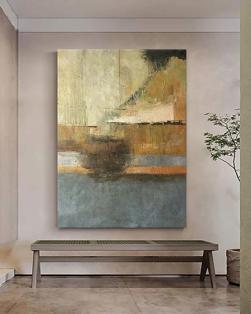 Картина маслом ручной работы на холсте, настенное искусство, простая абстракция для декора дома, гостиной, подвесная картина на подрамнике/рулонная картина без рамы, не натянутая 2026 - $51.99 –P3