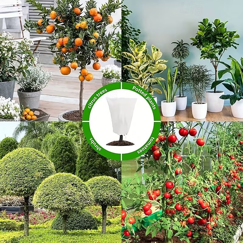 2 buc huse pentru plante, protecție împotriva înghețului, pungi reutilizabile pentru plante în aer liber, cu șnur, pentru arbuști și copaci de exterior 2026 - $17.49 –P9