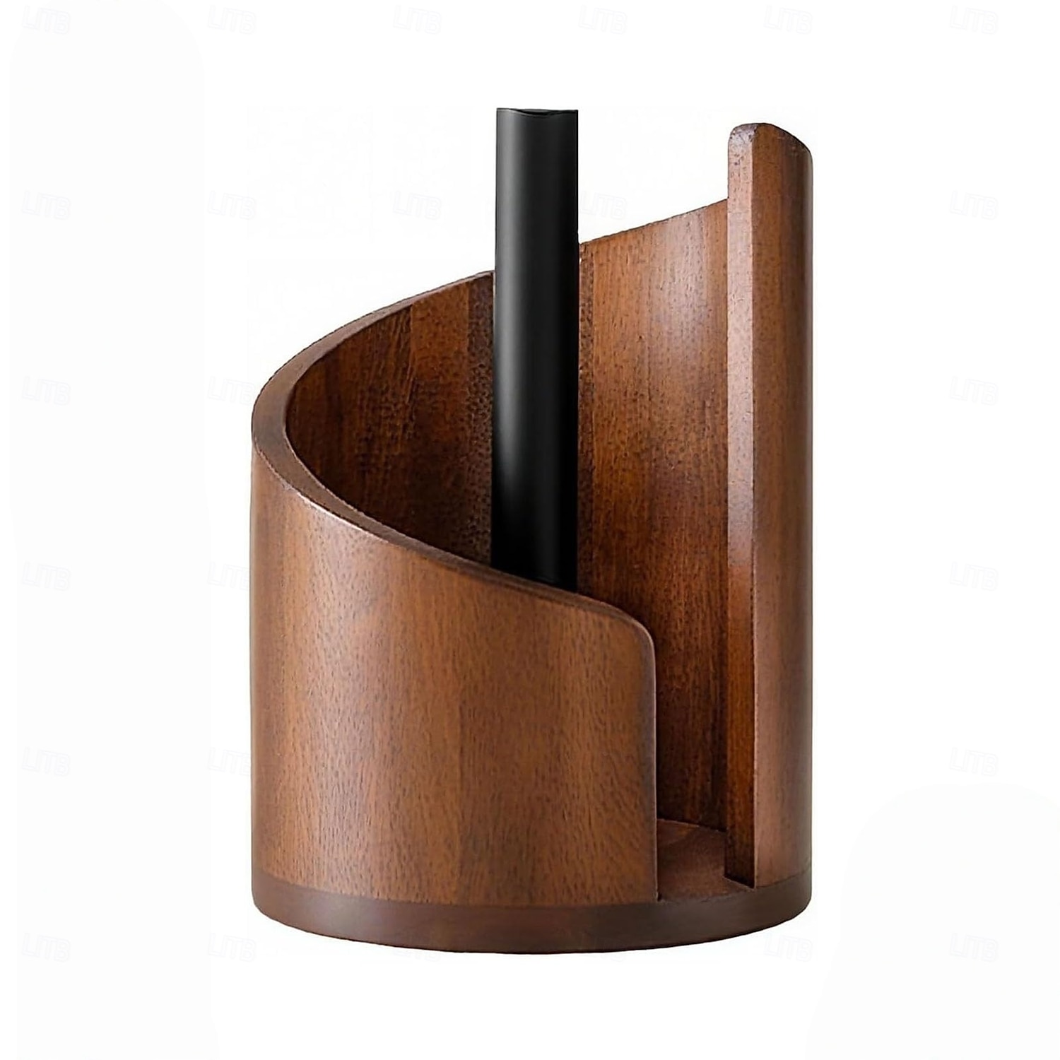Mountain Paper Towel Holder Countertop with Mango Wood Round Base and Holder, Wood Paper Towel Holders Countertop, Spiral Design Decorative Storage Box for Bathroom Storage 2026 - $32.99 –P6
