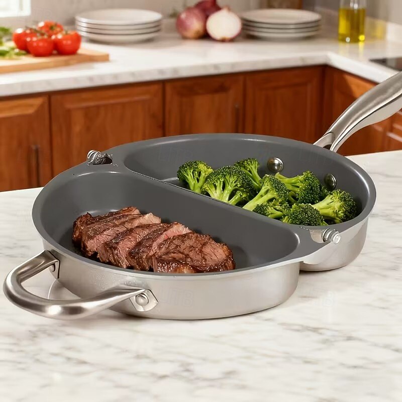 Poêle pliante double, poêle antiadhésive à double fond de 2025 ? $91.99 –P2