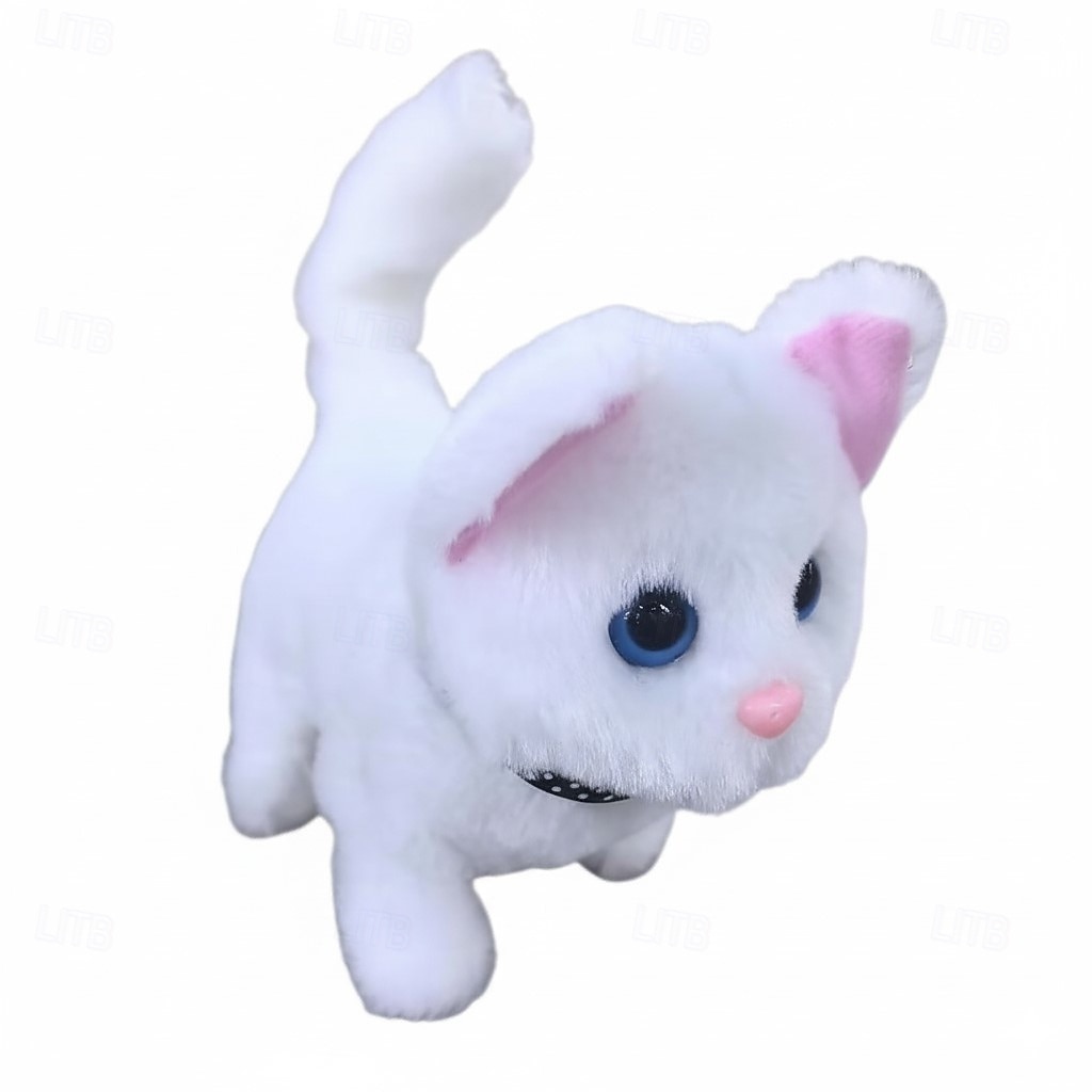 Robot Cat My Realistic Robot Kitten Interactive Kitty Toy That Walks Barks Wags Tail Plush Pet Cat For Kids & Adults Realistic Robotic Cat Toy Gift That Acts Like A Real Cat Christmas Gift 2025 - $26.64 –P5